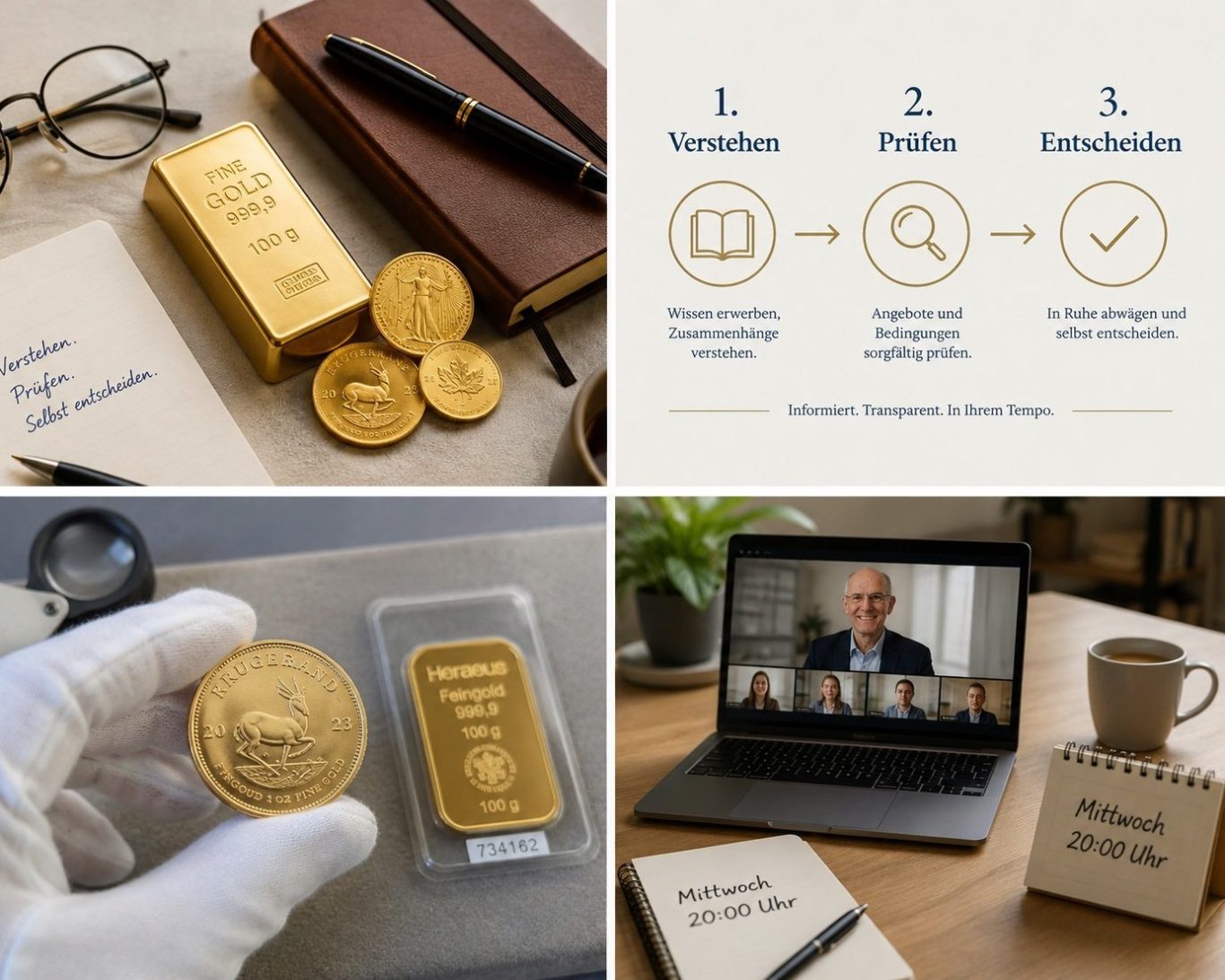 Online Gold-Infoabend mittwochs um 20 Uhr
