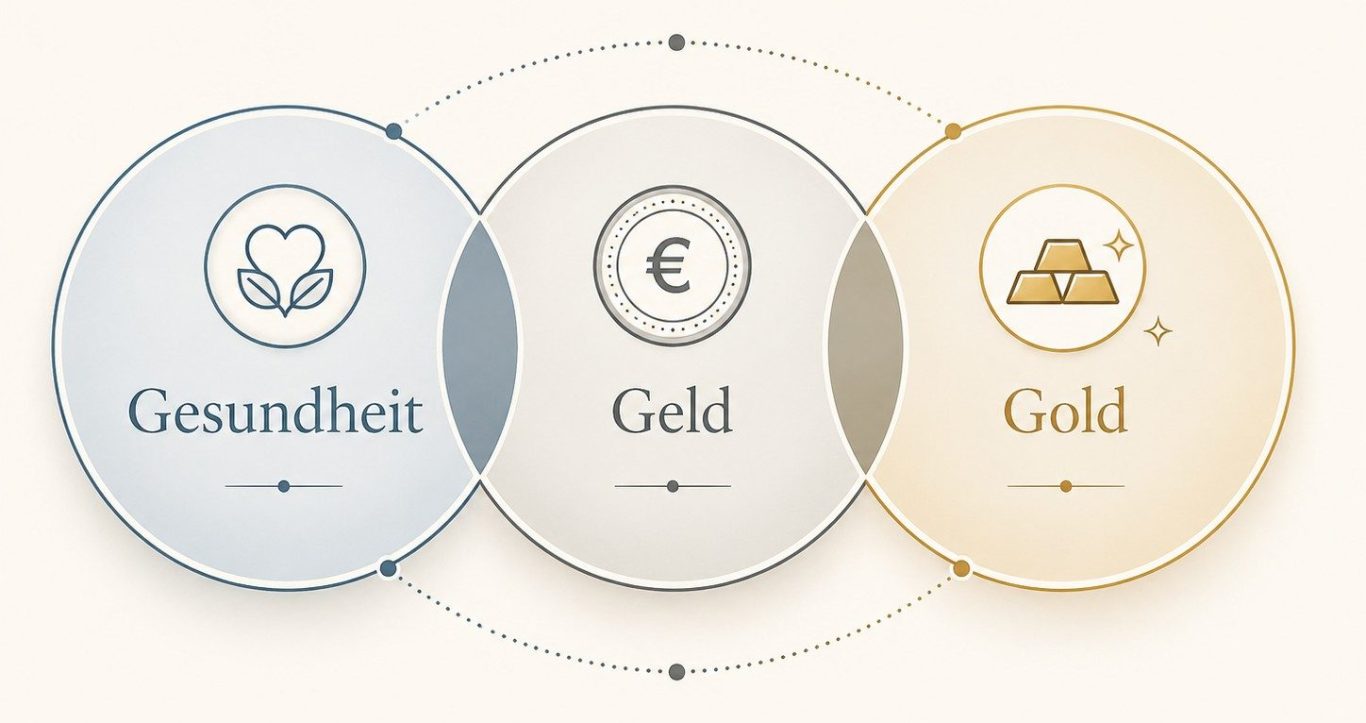 Gesundheit Geld und Gold als ganzheitlicher Vorsorgeansatz